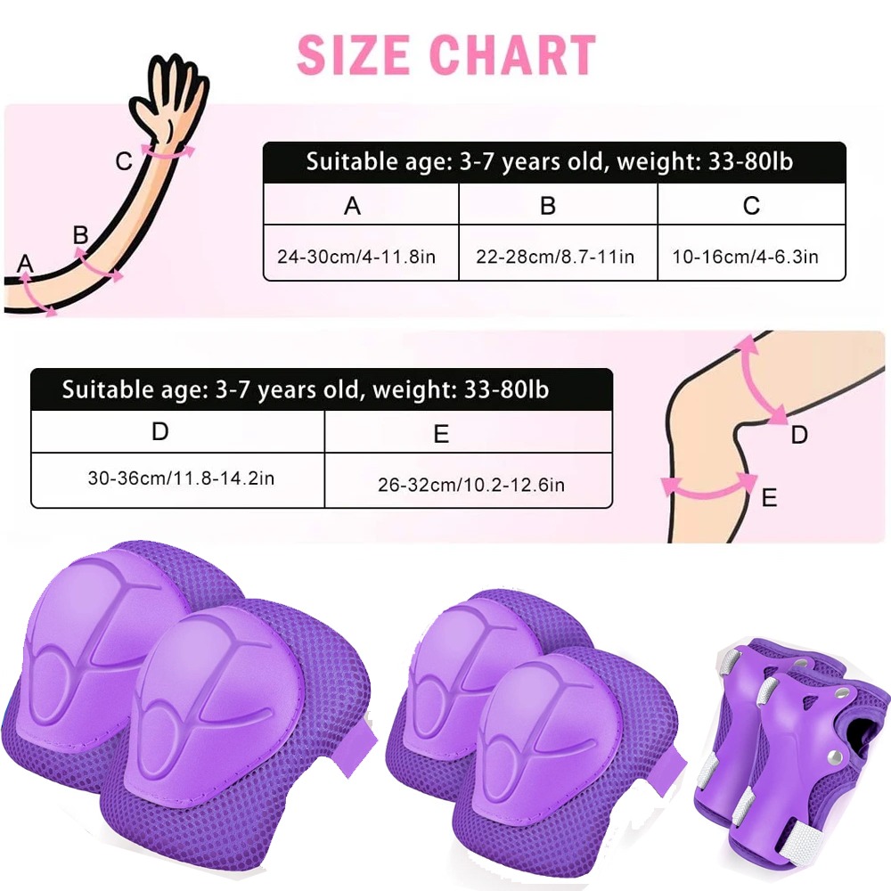 6pcs Kids Knee Pads and Elbow  - Scooter Helmet Set review and price