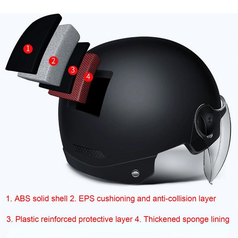 Motorcycle Helmet Jet Style Bi - Scooter Helmet Set review and price