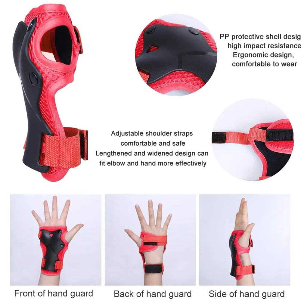 7Pcs/Set Roller Skating Kids B - Scooter Helmet Set review and price