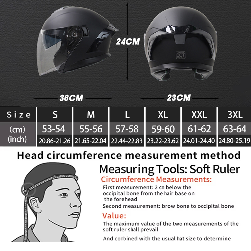 715 Motorcycle Open Face Helme - Scooter Helmet Set review and price