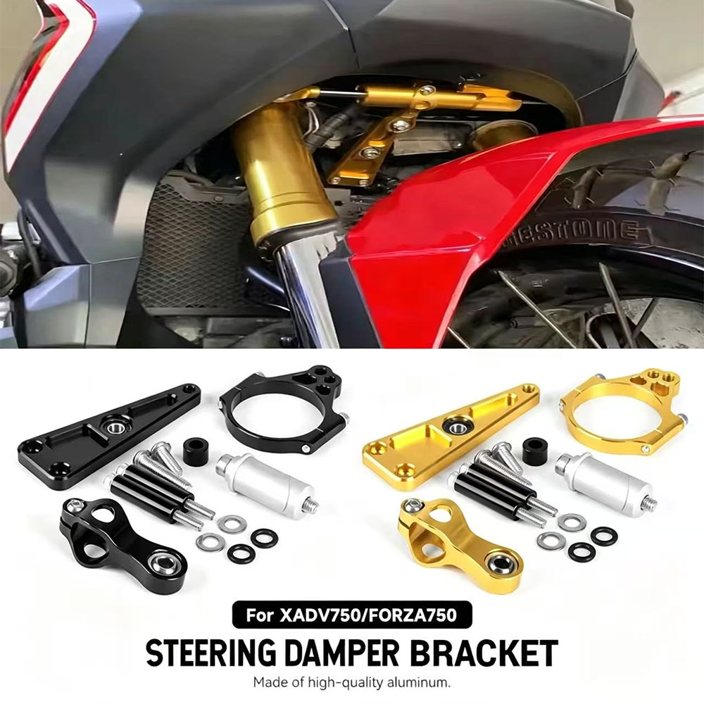 Motorcycle For Honda XADV 750  - Steering Damper Stabilizer Kit Cnc review and price